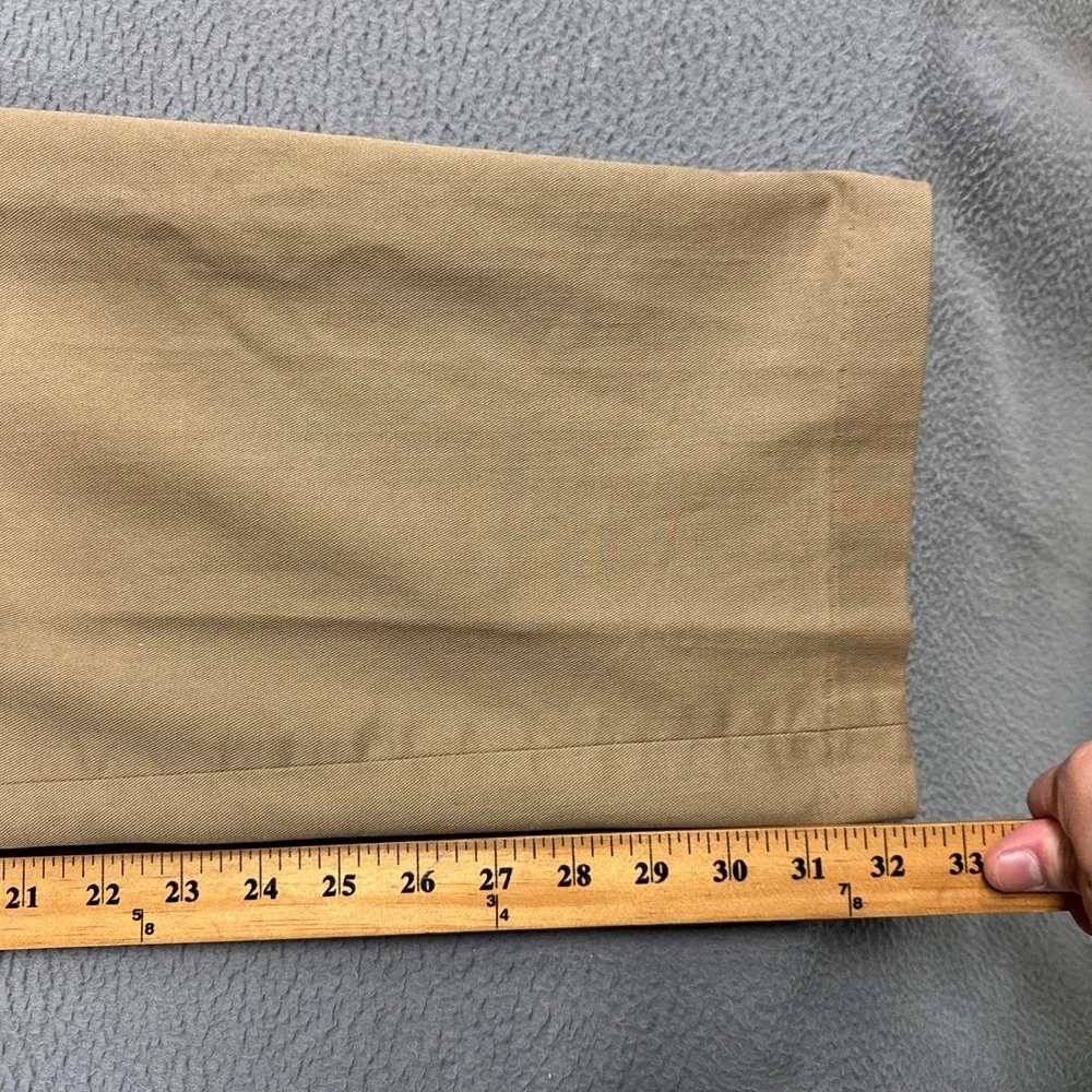 Levis Travelers Pants Mens 32x32 Brown Straight Leg Flat Front Made in USA VTG